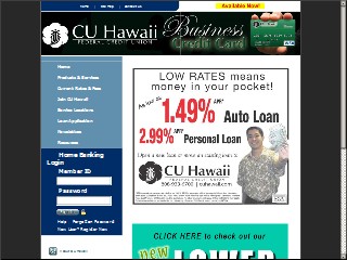 Web site www.cuhawaii.com, Credit Union Of Hawaii